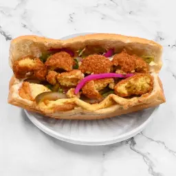 Falafel Sandwich in Samouli Bread